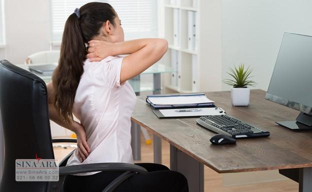 مناسبترین حالت برای نشستن روی صندلی اداری